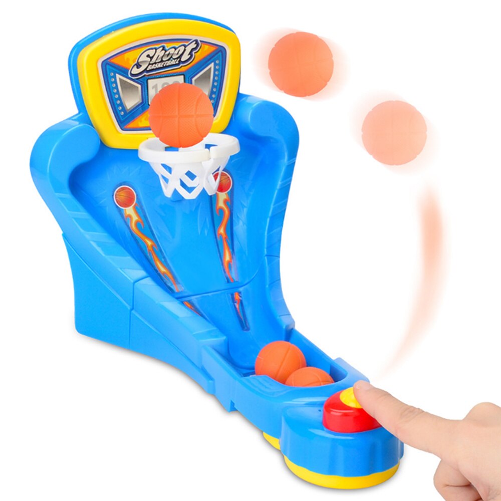 Mini juego de mesa de baloncesto de escritorio para niños, juguete educativo interactivo para niños con eyección de dedos