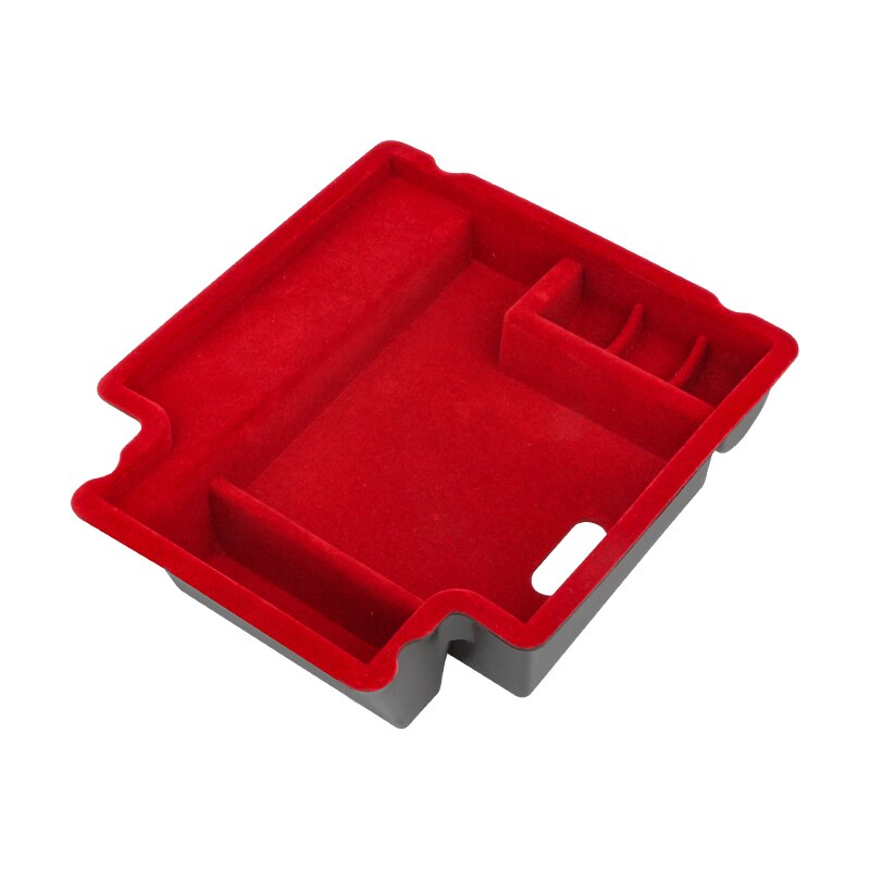 Rood Zwart Auto Interieur Deurklink Organizer Fluwelen Flanel Armsteun Opbergdoos Vat Voor Porsche Macan Auto Styling Accessoires