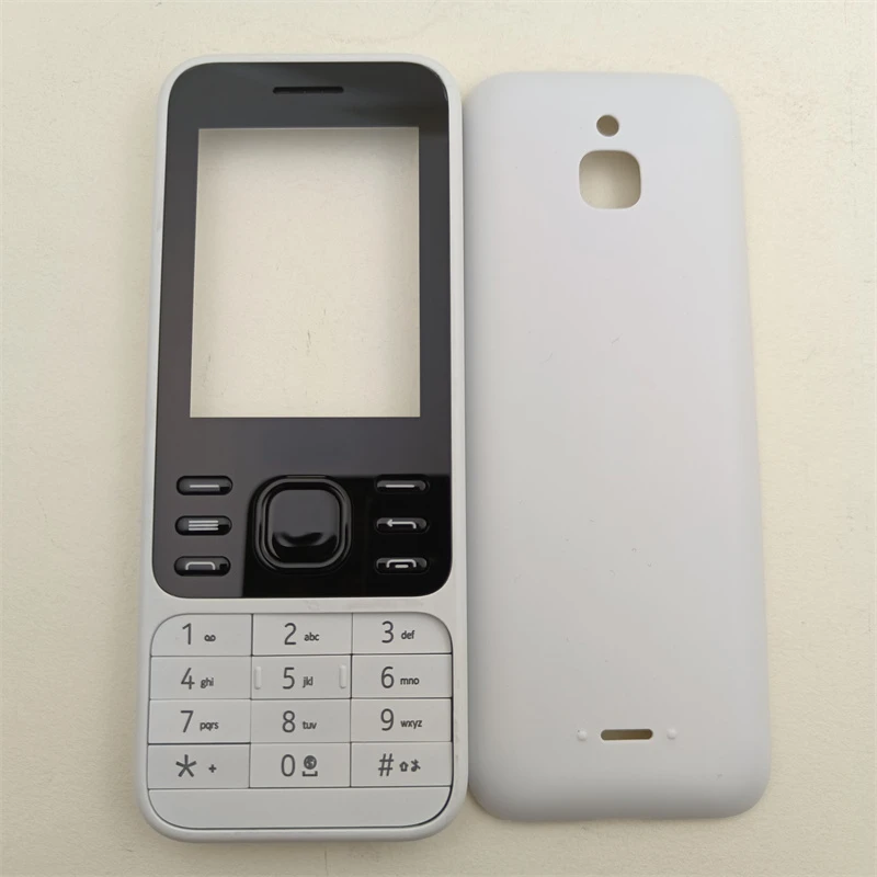 Voll gehäuse Gehäuse Front rahmen Batterie abdeckung Englisch Tastatur Ersatzteile für Nokia 6300 4g: Dunkelblau