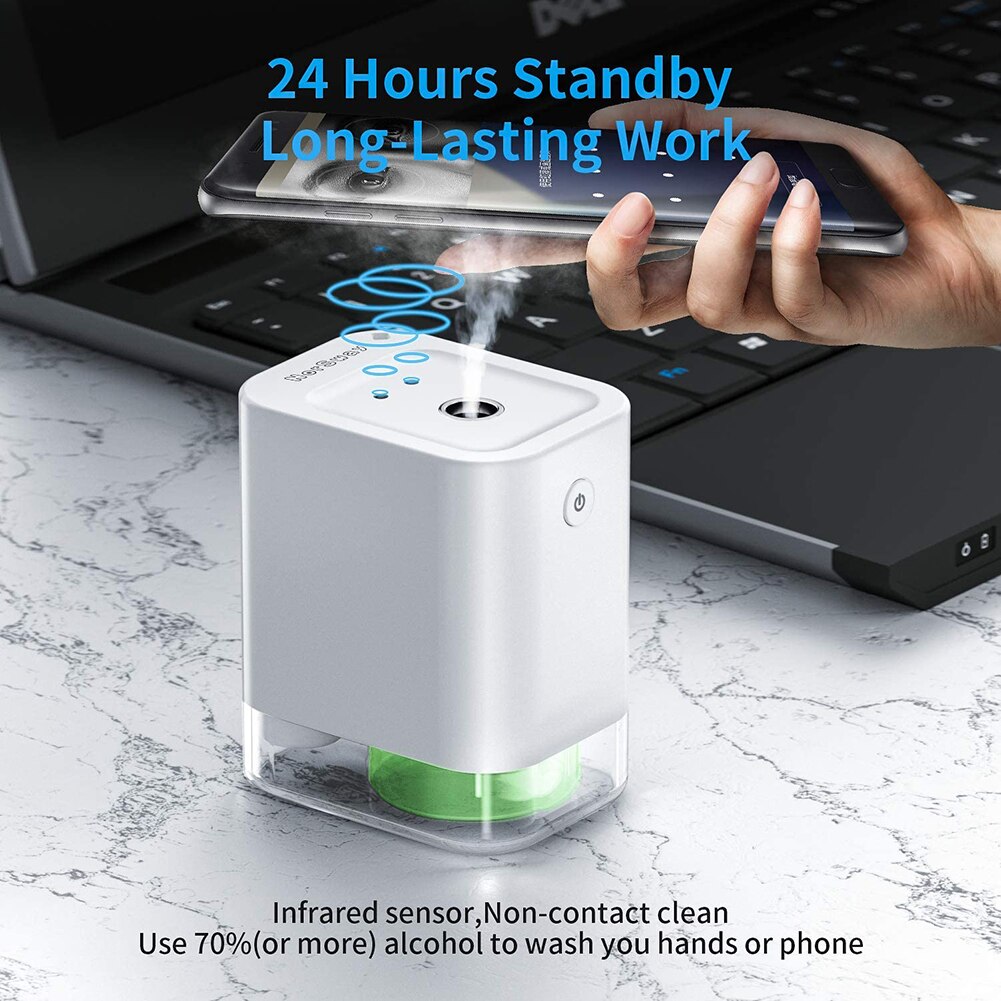 Portable Smart Alcohol Disinfector Sprayer Automatic Intelligent Induction Sterilizer Soap Dispenser Hand Sanitizer Dispenser