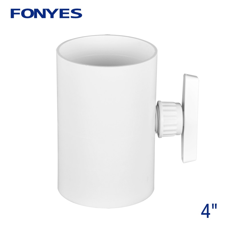 HVAC manual plastic air valve 100mm volume flow rate damper air duct check valve for 4 inch ventilation pipe