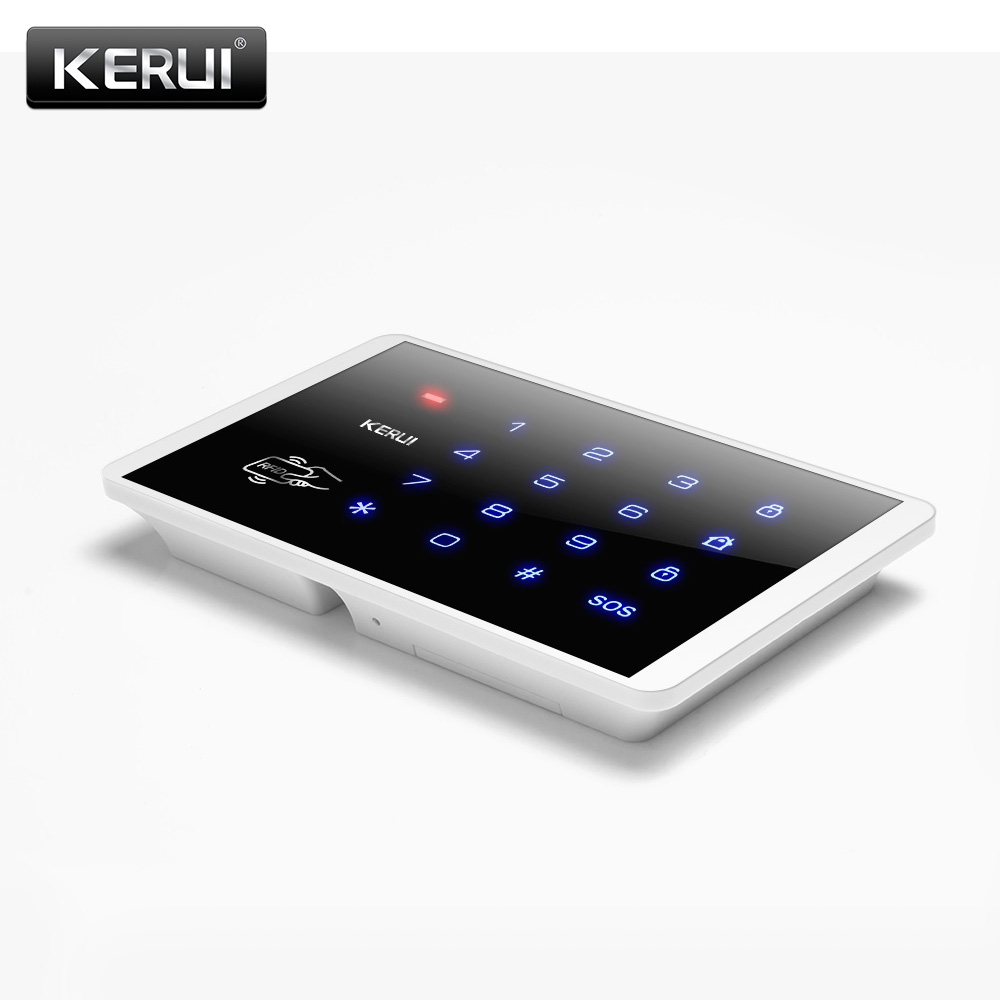 K16 Wireless Password Keypad System 433MHz Wireless RFID Card Touch Keyboard For KERUI Home House Alarm System