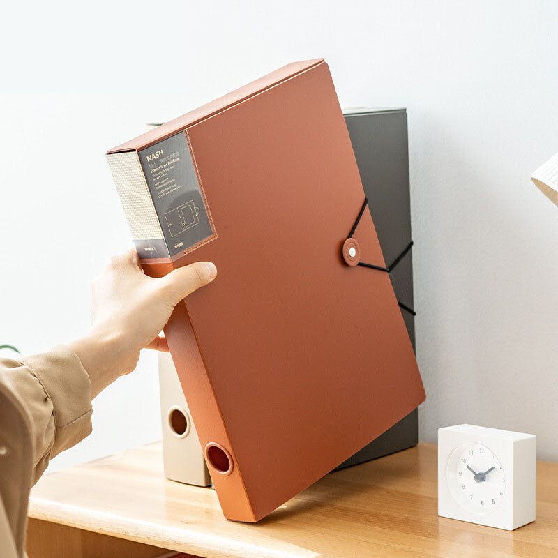 Pp Transparent Multifunctional Conference Folder Business Stationery Folder Contract File Box Office Organizer Desk Organizer