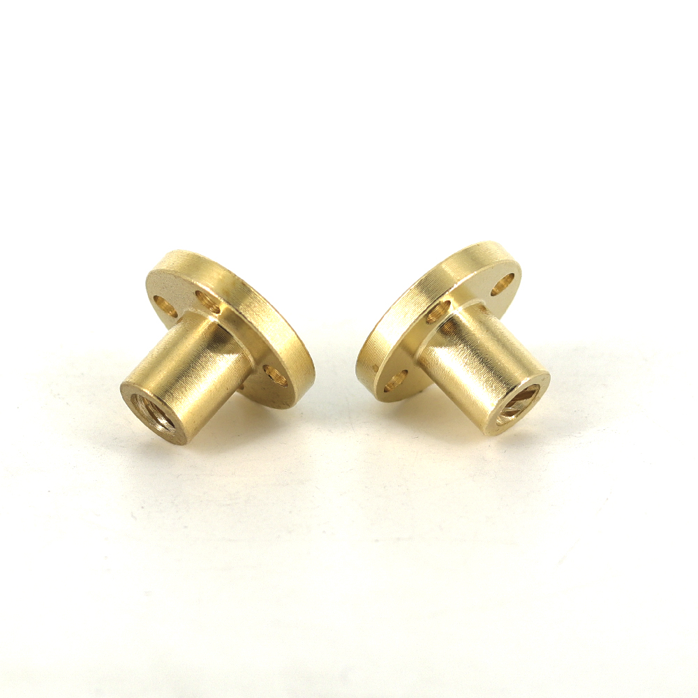 Vite trapezoidale dado T6 ottone rame piombo 1mm 2mm 4mm 6mm 12mm 1 pz