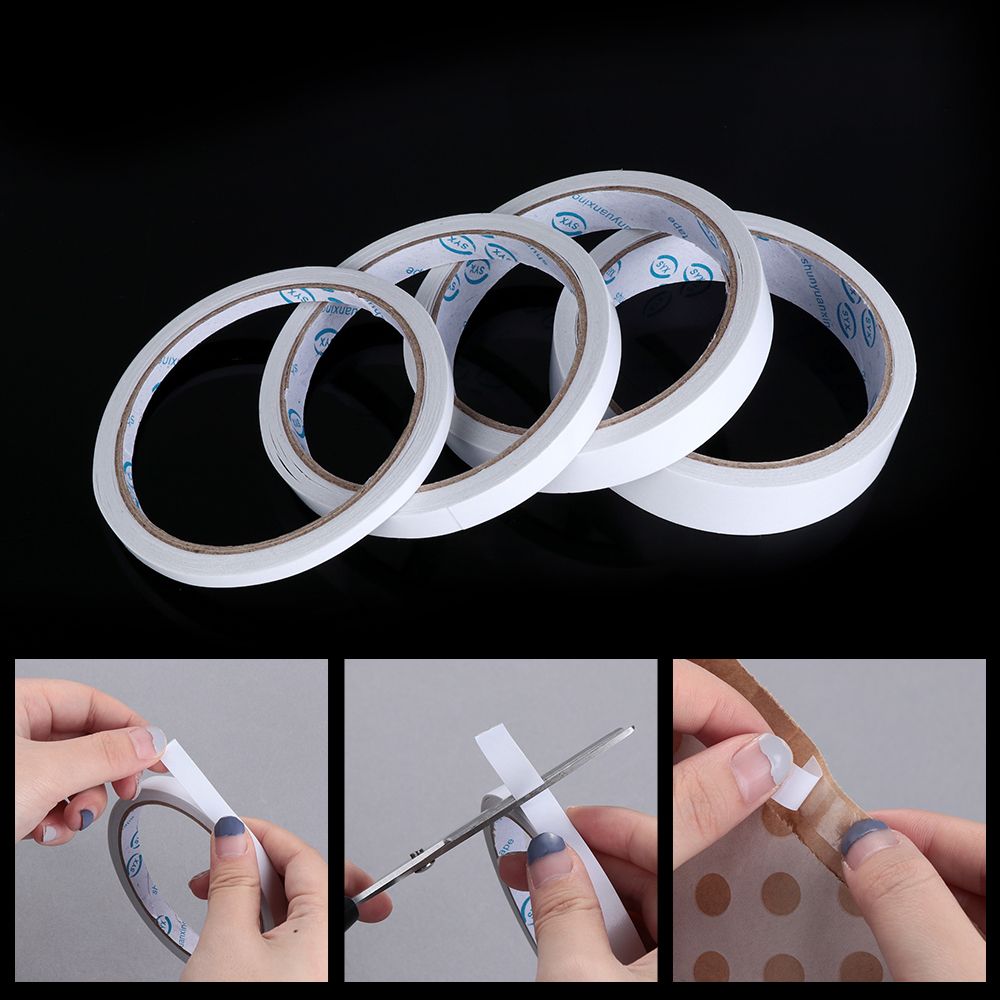 Ruban adhésif Double face puissant, 5 rouleaux/lot, pour montage, tampon de fixation