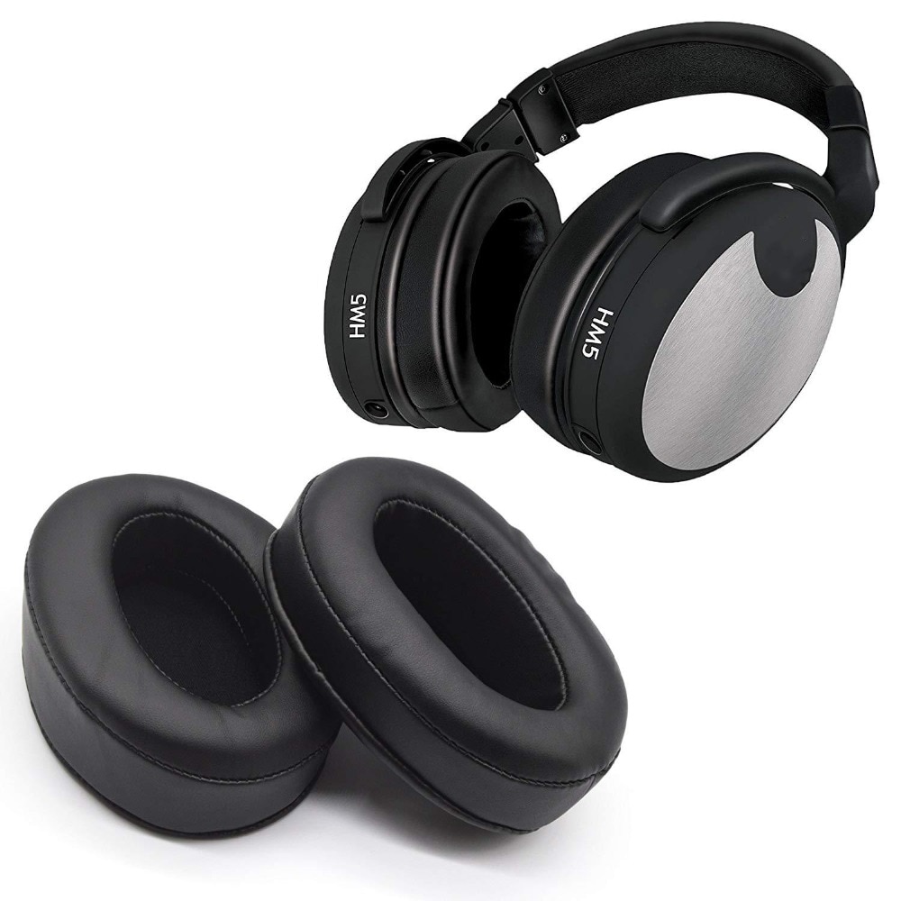 Replacement Angled Foam Ear Pads Cushions for Brainwavz HM5 For ATH-M50X for Sony MDR V6 Fit Many Headphones