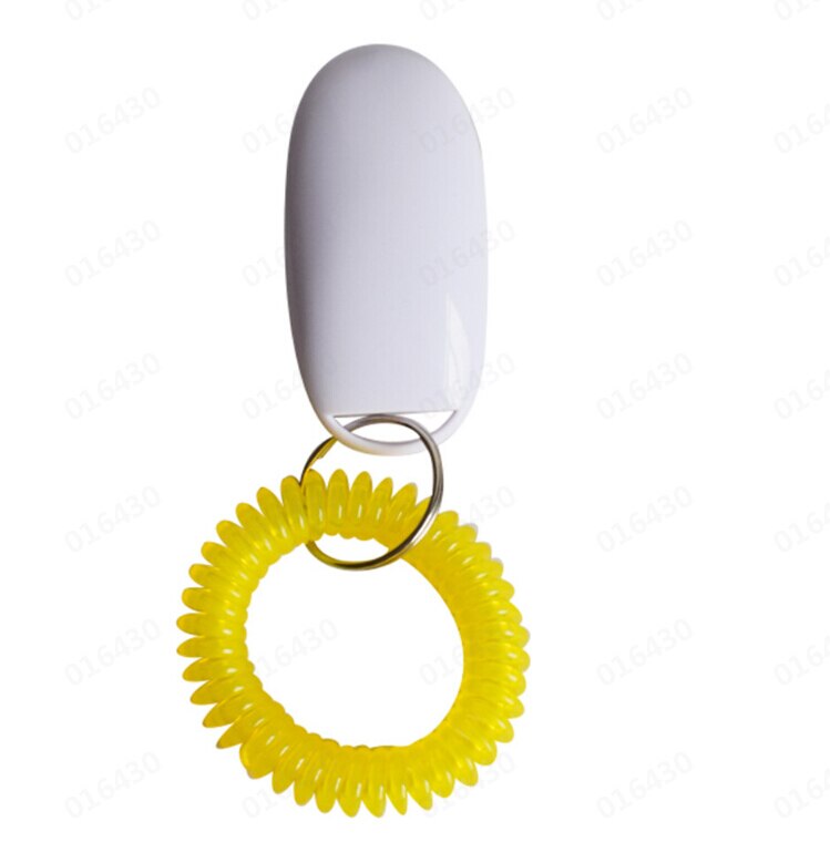 Accessoires Kat Hond Training Clicker Draagbare Hond Knop Clicker Geluid Trainer Pet Trein Tool Wrist Strap Sleutelhanger Accessoire: E