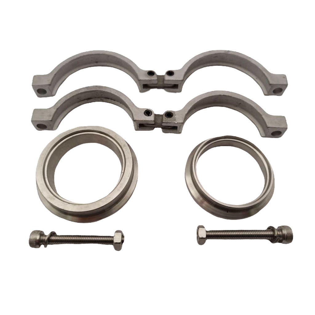STAINLESS STEEL 44mm V Band Flang/Clamp Set For Tial WASTEGATE V-band Kit