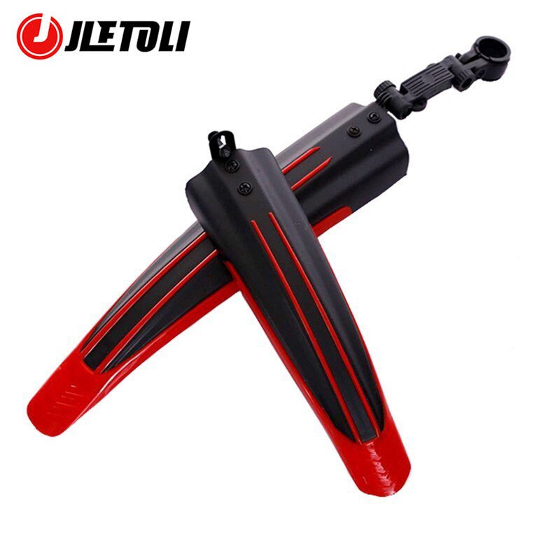Jletoli Fiets Spatbord Mountainbike Fenders Quick Mount Fietsen Spatbord Wings Voor Fiets Voor/Achter Fenders Fiets Onderdelen: Red