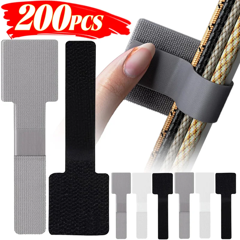 Adjustable Cable Organizer Desk Wire Winder Reusable Cable Tie Organizer Self Adhesive Cord Rope Holders Cord Protection Straps