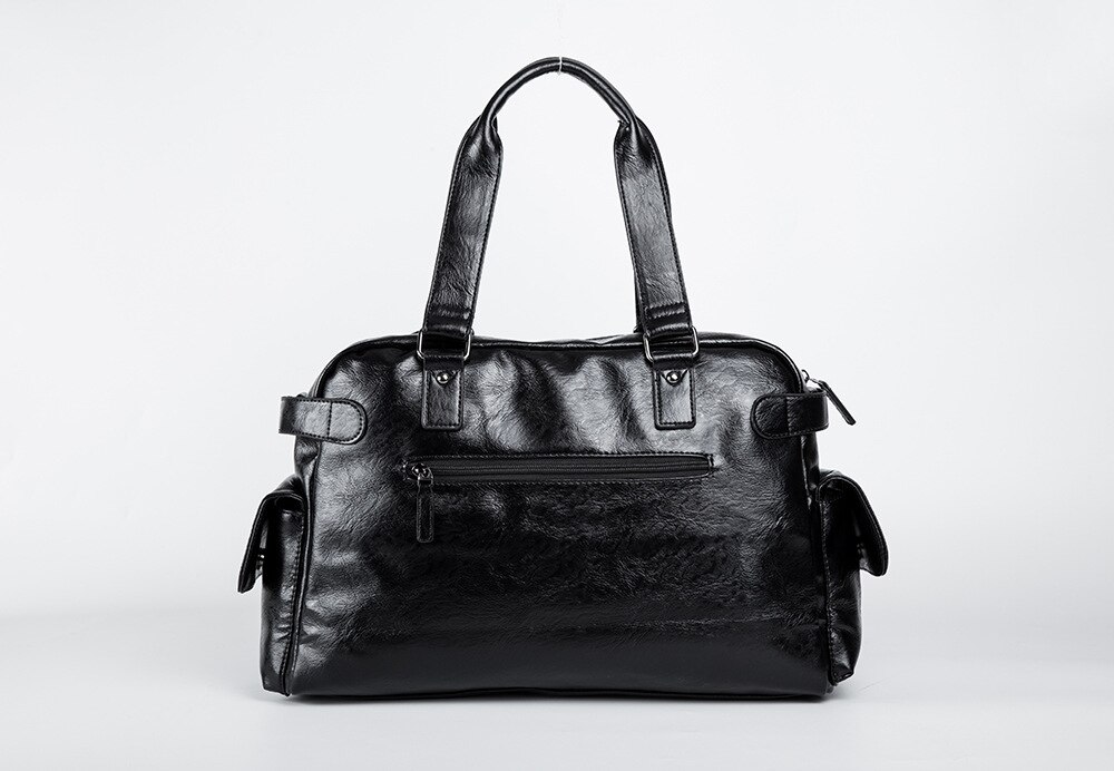 Miwind Pu Casual Reistas Plunjezak Pure Kleur Reizen Tote Grote Capaciteit Mannen Handtas LSTJ031