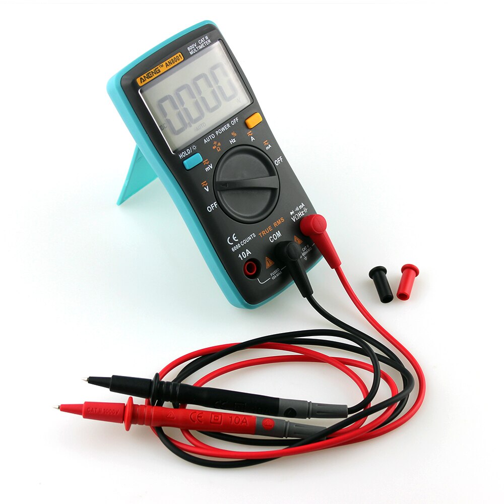 Digital Multimeter 6000 Counts Backlight AC/DC Ammeter Voltmeter Ohm Portable Meter Tester AN8001 LCD Display Multimetro