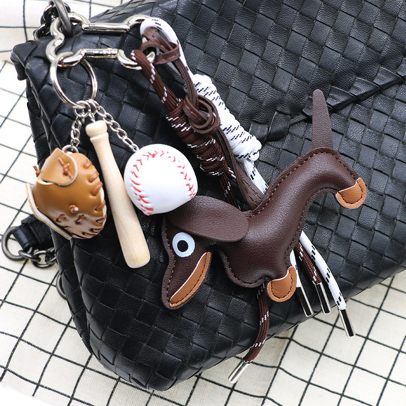 Braided Rope Bag Pendant High-grade Keychain Pendant Ruth's Same Style Dachshund Pendant Suitable For Phone Bag Accessories