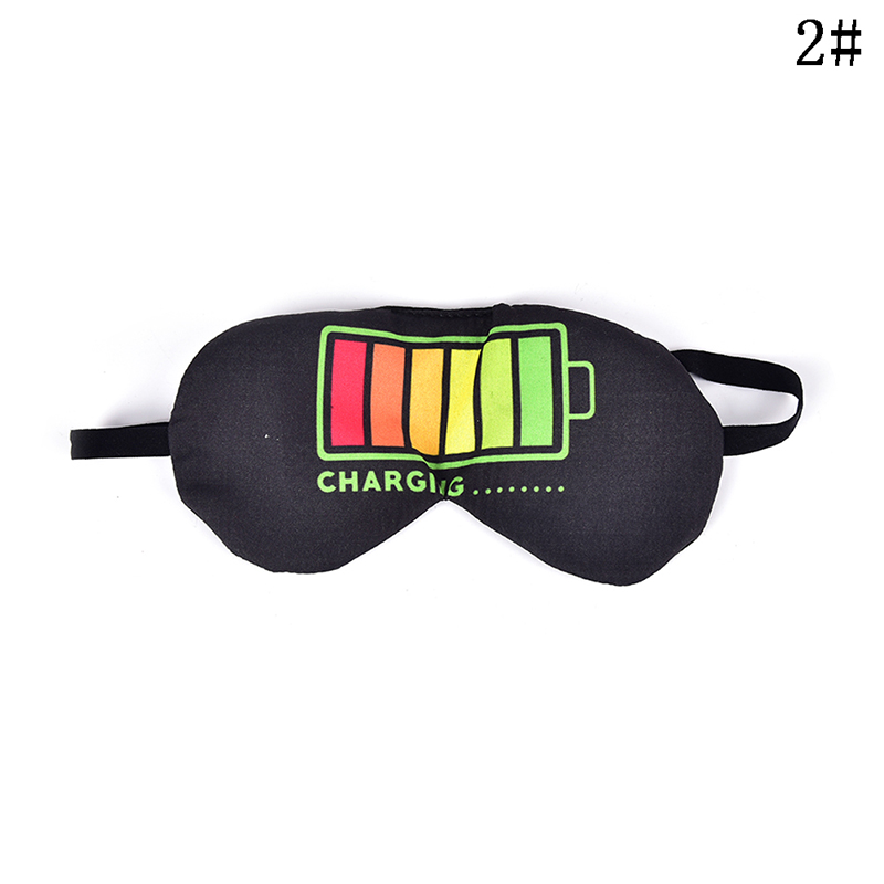 3D Slaapmasker Rest Travel Relax Slapen Aid Blindfold Cover Eye Patch Slaapmasker Case Sleep Rest Eye Mask: Full battery