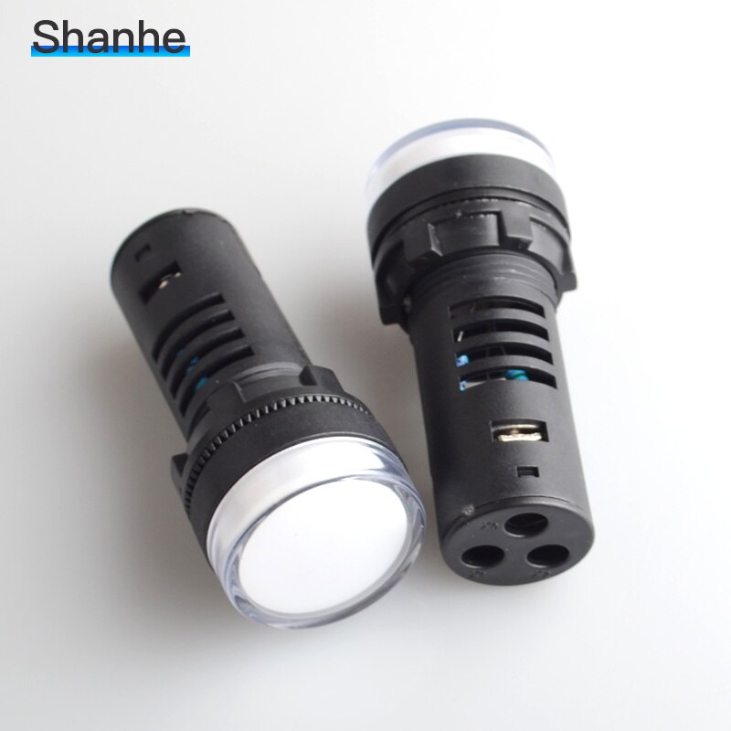 1pcs dual colors ! 22mm led indicator lamp green + red signal light DC12V AC220V