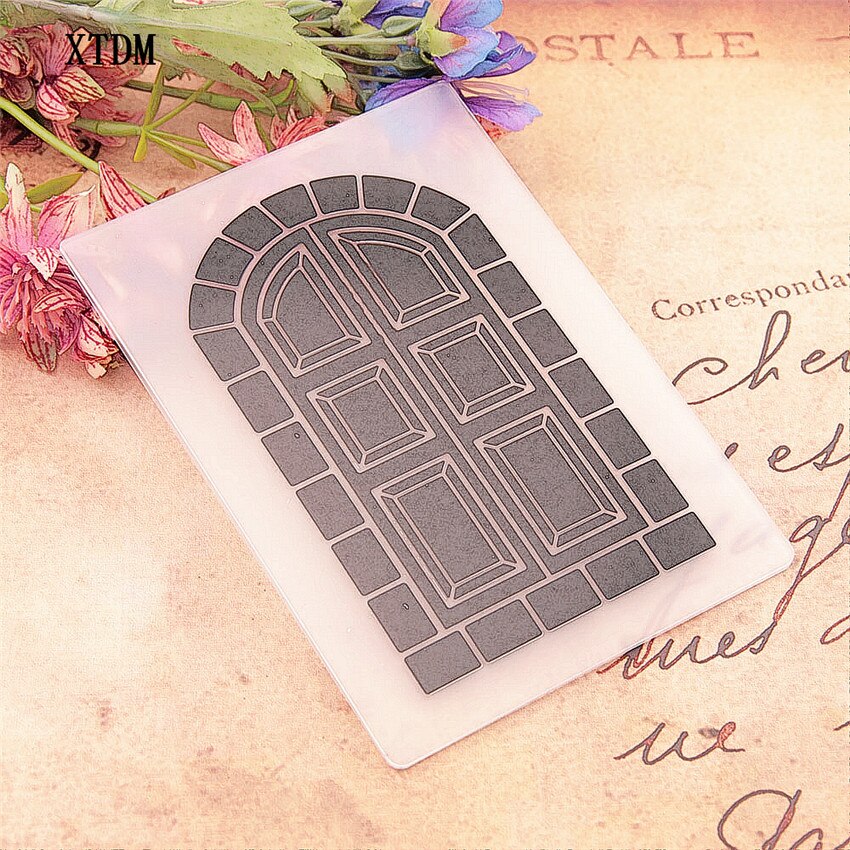 plastic Wood grain craft card making paper card album wedding decoration clip Embossing folders