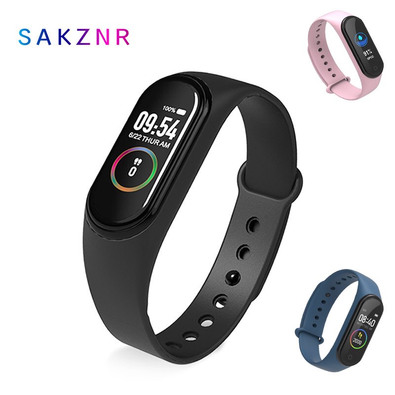 Banda inteligente rastreador de fitness smartwatch relógio inteligente pulseira freqüência cardíaca monitor de pressão arterial smartband saúde