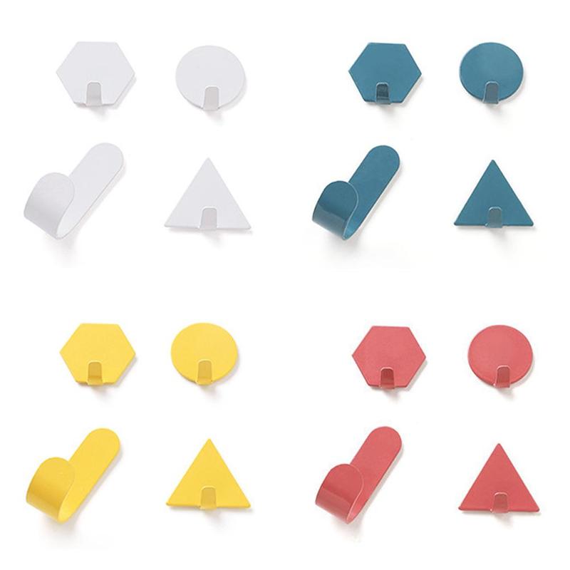 4 stuks/set hangers deur achter kapstok scandinavische stijl sleutelhanger slaapkamer wandhaak hangers voor kleding