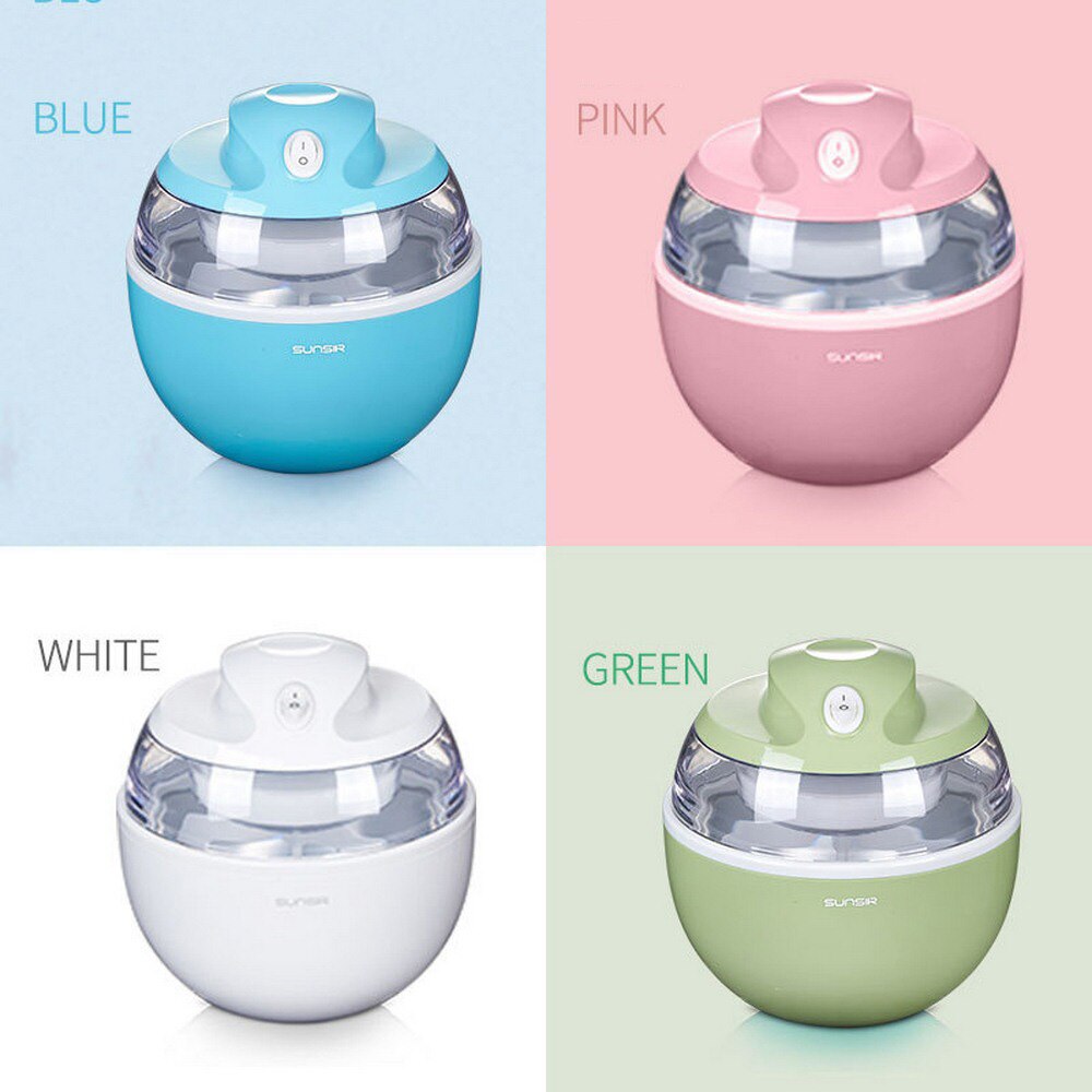 220V Ice Cream Machine Home Ice Cream Maker 600ml 4 Color Portable Available Easy Operation Kitchen Tools