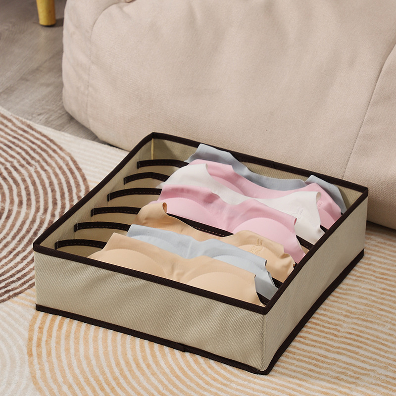 1PC 6/7/8/24 Compartment Underwear Organizer Bra Storage Box Closet Sock Folding Storage Drawer Home Bedroom tier lockers