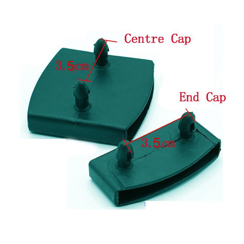 60PCS Black Plastic Square Replacement Sofa Bed Slat Centre End Caps Holders Inner Rubber Sleeve Size 9mmx53mm 9mmx55mm 9mmx62mm: Centre Caps 9mmx55mm