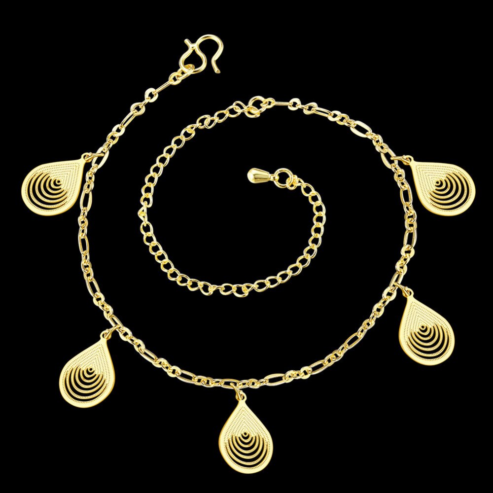 Novos acessórios de moda jóias prata/ouro tornozeleira tornozelo perna pulseira pé acessórios preço por atacado