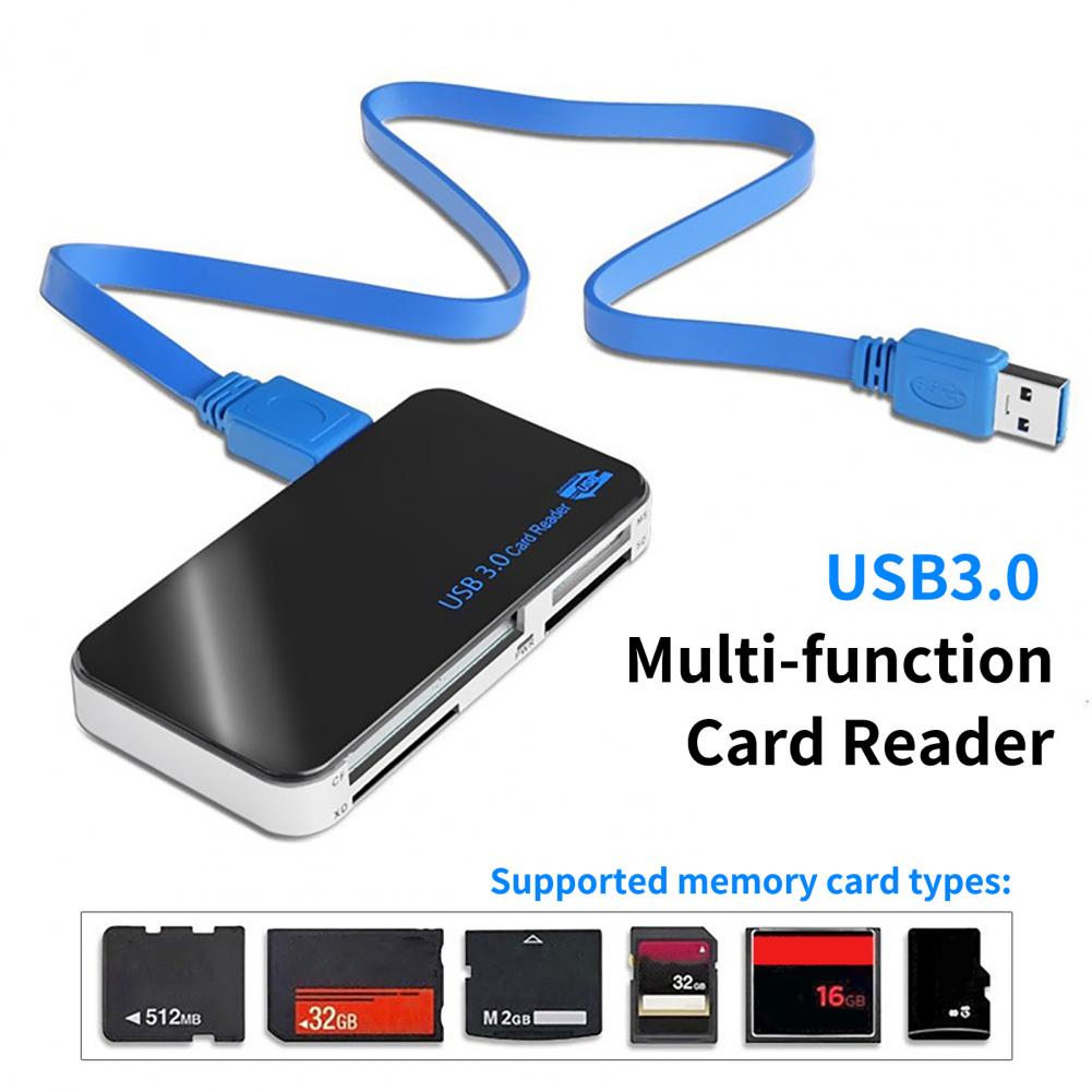 Useful Card Reader Portable Storage Card Reader Driver-free MS CF M2 USB Card Reader for Car USB Card Reader