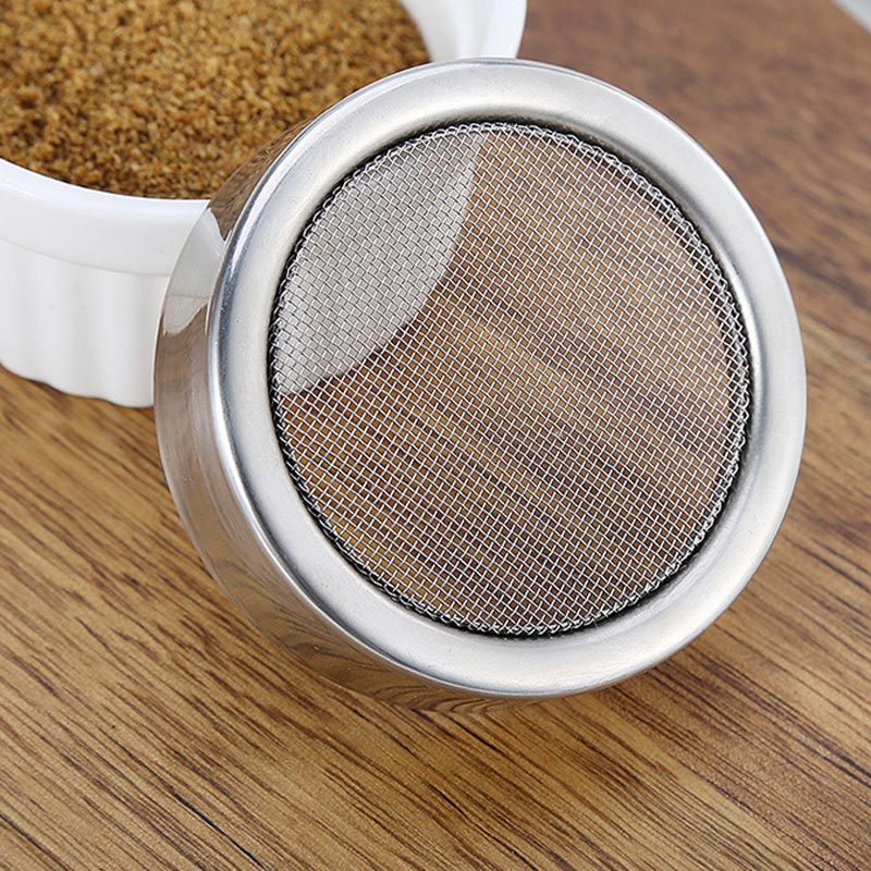 Chocolade Shaker Deksel Rvs Icing Suiker Meel Cacaopoeder Koffie Zifter Koken Tool MDJ998