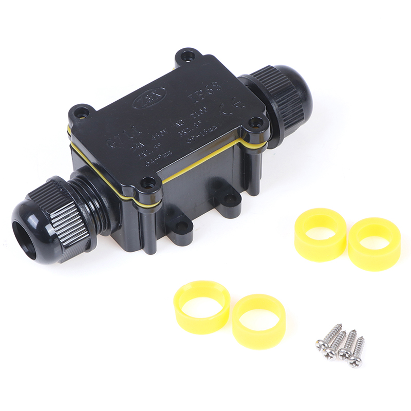 2 Way Waterproof Electrical Junction Box For Outdoor Lighting Cable IP68