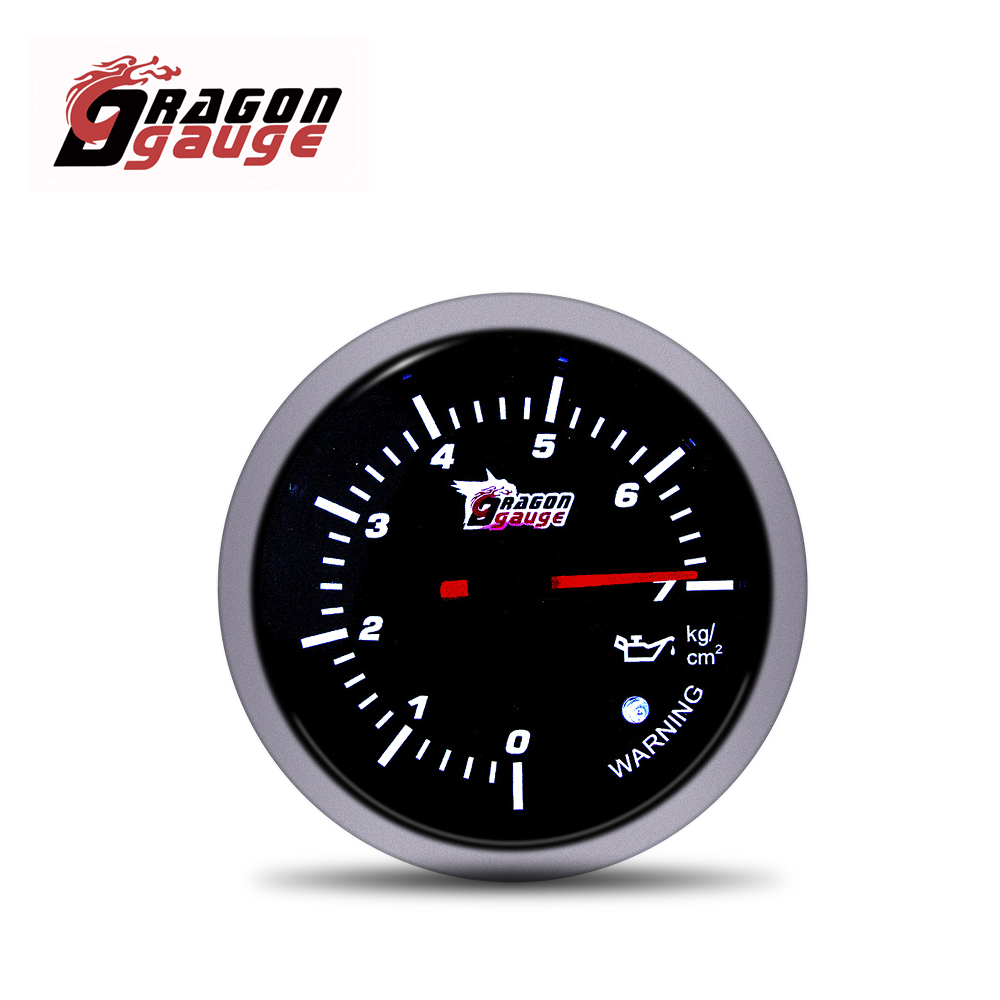 DRAGON GAUGE 2.5 " 60mm Tachometer Voltmeter Air Fuel Ratio Boost Gauge Water Temp Oil Temp Oil Press With Warning Function: Oil Press Gauge
