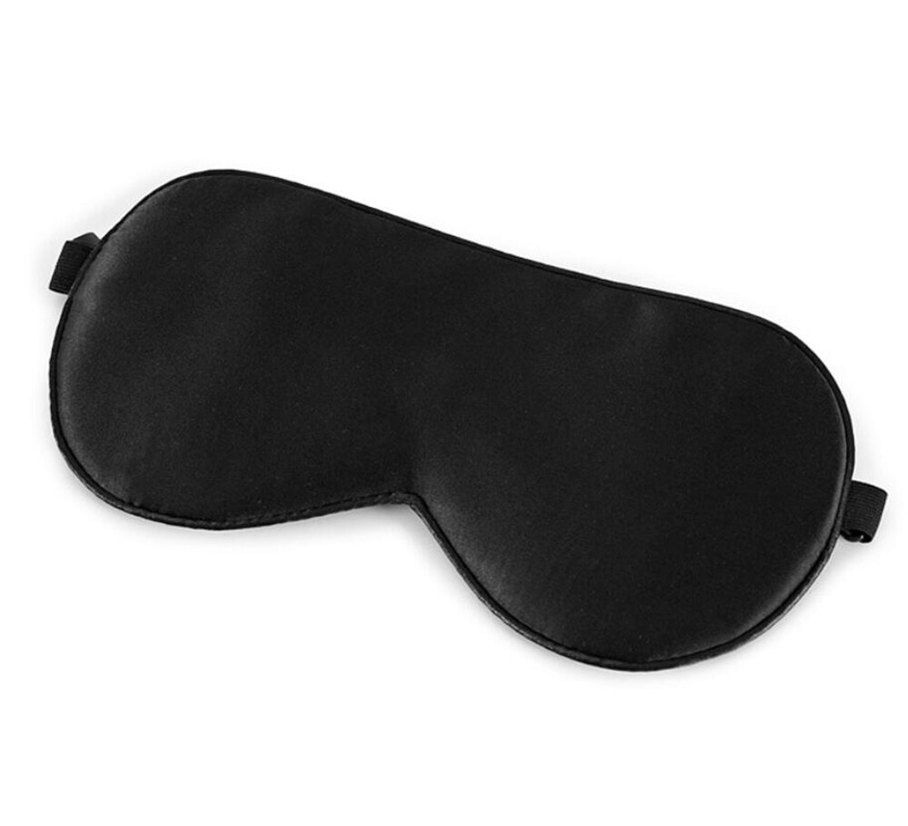 100 masque de nuit en soie masque pour les yeux en soie masque pour les yeux en soie noir confortable protection: A