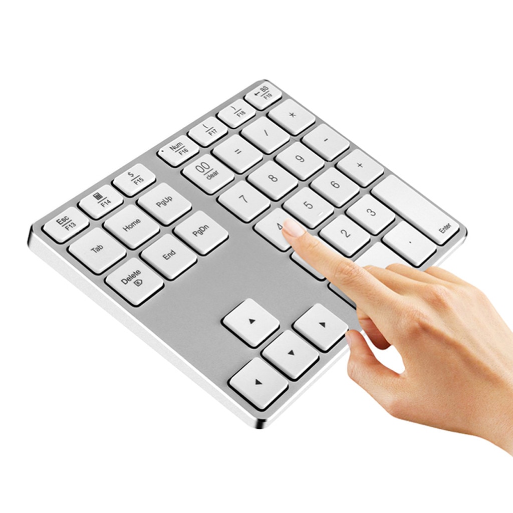 Wireless Bluetooth 34 Keys Numeric Keypad Number Pad Pc Gaming Office Entertainment Laptop Accessories For Apple Mac-book