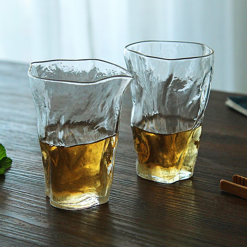 Dagliga specialerbjudanden japansk glasmässa kopp handgjord origami kopp tebryggare te hav kinesisk teaset