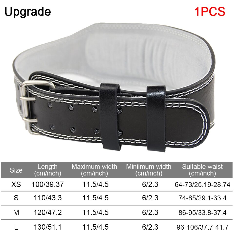 KoKossi Weightlifting Belt Gym Waist Belt Powerlifting Training Waist Protector Lumbar Protection Belt Barbell Fitness Gym Belt: A-Upgrade Black / S