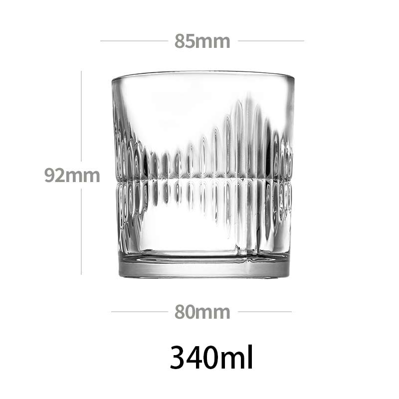 340ml blyfri krystal whiskyglas gennemsigtig hjem bar øl vinglas bryllupsfest brandy vodka kop drinkware copos de vidr: Pinwei
