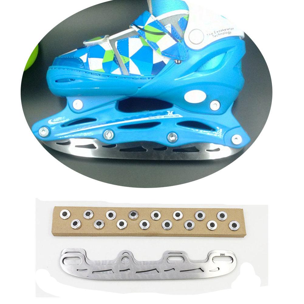 1 Pair Roller Skates Ice Blade Stainless Steel Ice Replaceable Ice Skates Full Set Skating Accessories Roller Skates Blade