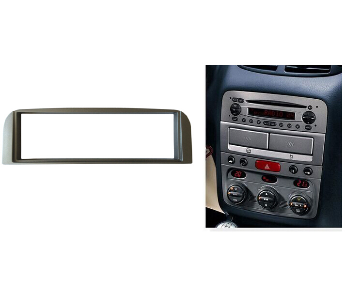 Kit de montaje de Panel de CD estéreo para Alfa Romeo 147, doble Din, embellecedor de instalación de salpicadero, Marco facial: 1 din