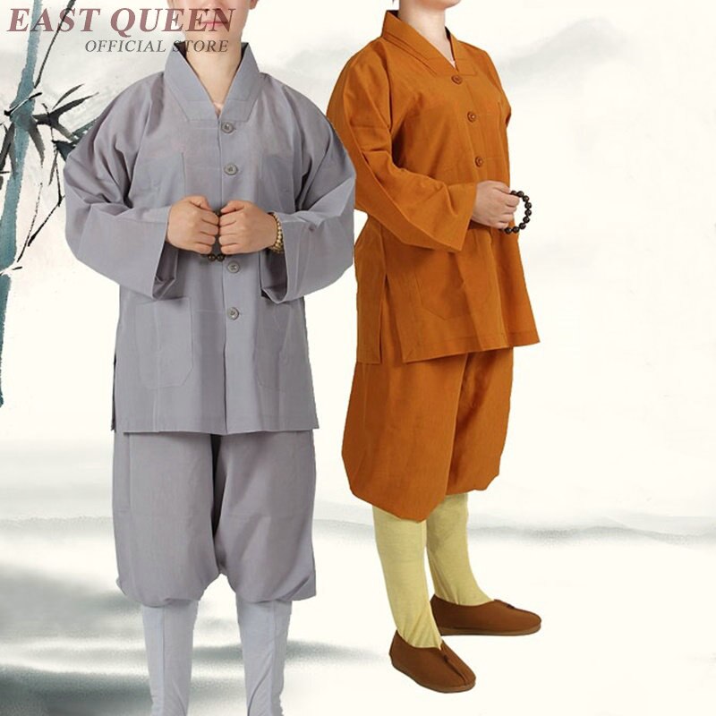 Buddhist monk robes clothing costume shaolin monk clothing buddhist monk clothes uniform meditation clothing KK2262 Y