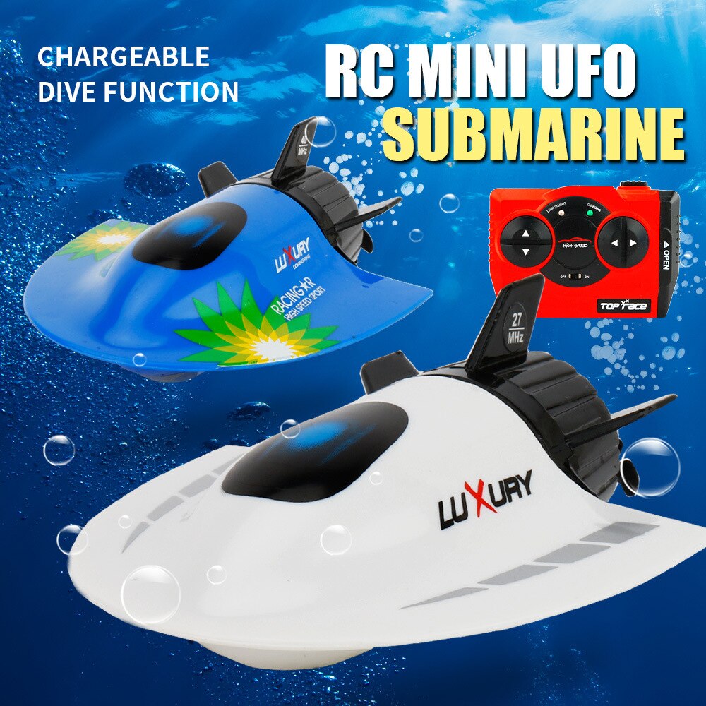 Rc Mini Submarine Radio Speedboot Afstandsbediening Model Rc Boot Elektrische Fun Outdoor Water Spel Draagbare Speelgoed Voor Kinderen