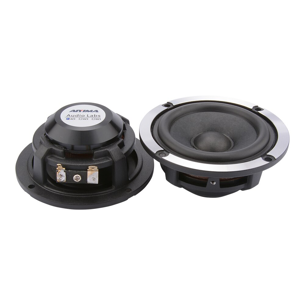 AIYIMA-altavoz de 3 pulgadas de rango medio para coche, altavoz de sonido de 4, 8 Ohm, 15W, cono de papel de lana, altavoz de neodimio de aluminio, 2 uds.