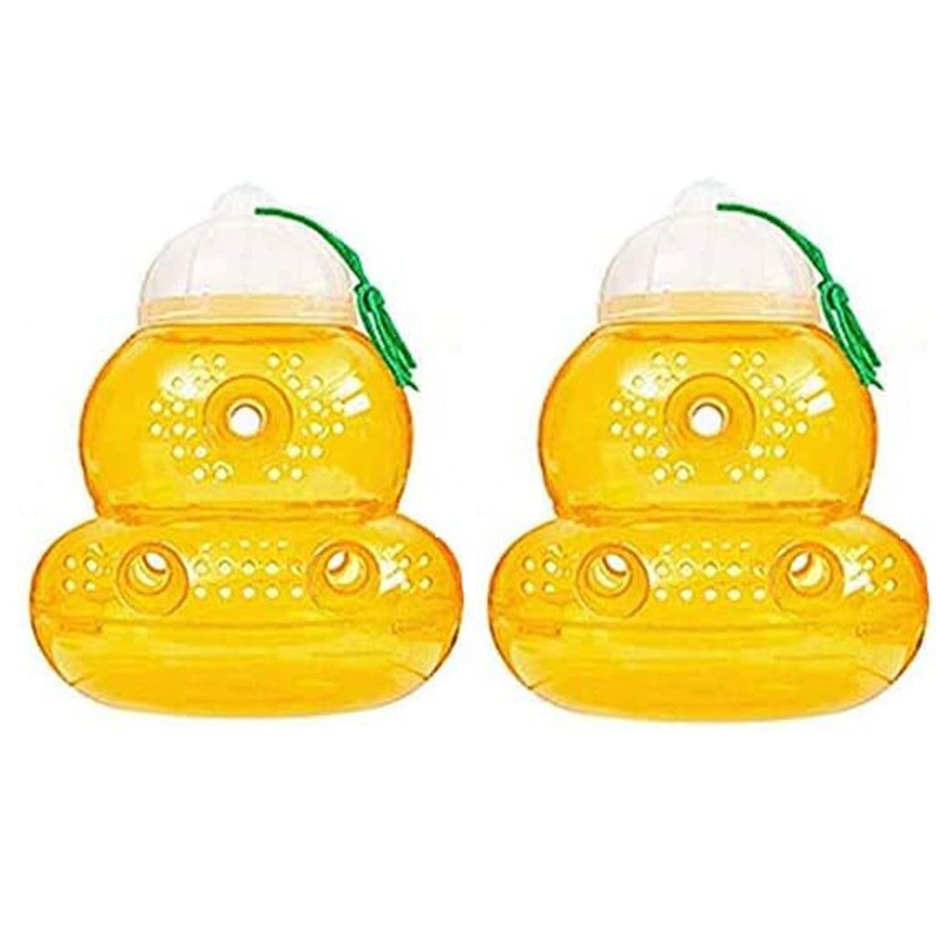 2 Packs Beehive Wasp Trap Hornets Yellow Jackets Wasp Repellent Hornet Trap Bee Catcher Home Garden Wasp Hornet Hanging Traps: Default Title