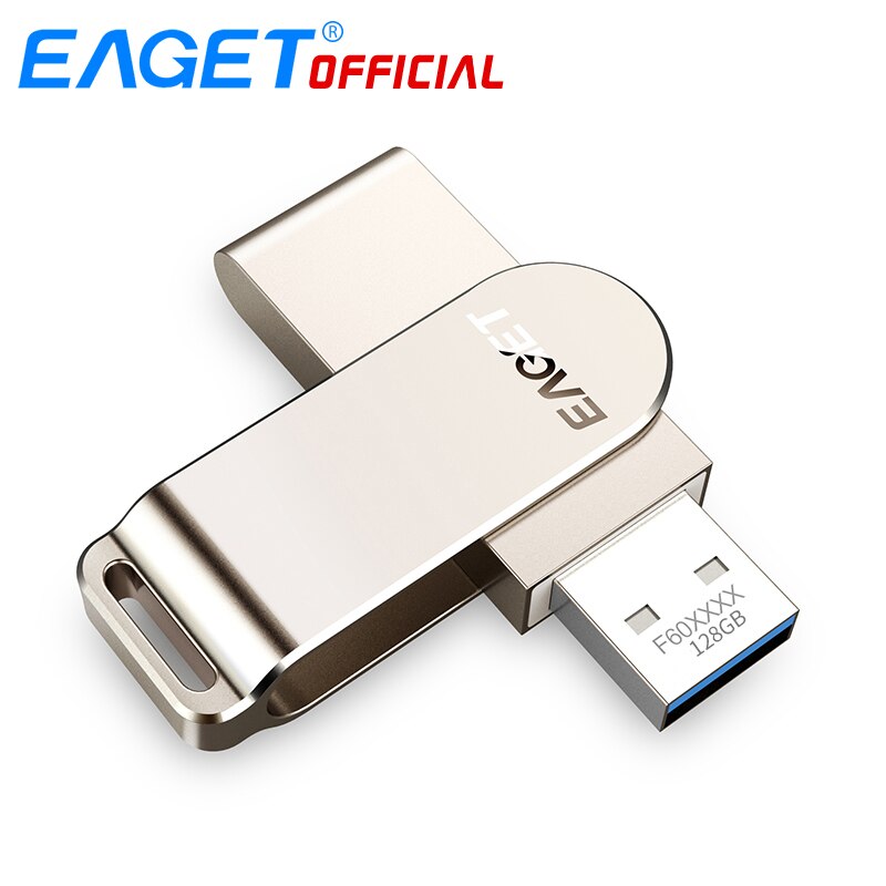 EAGET F60 128G USB Flash Drive USB 3.0 USB Flash Drive Ad Alta Velocità Pen Drive Mini Flash Drive di Memoria bastone