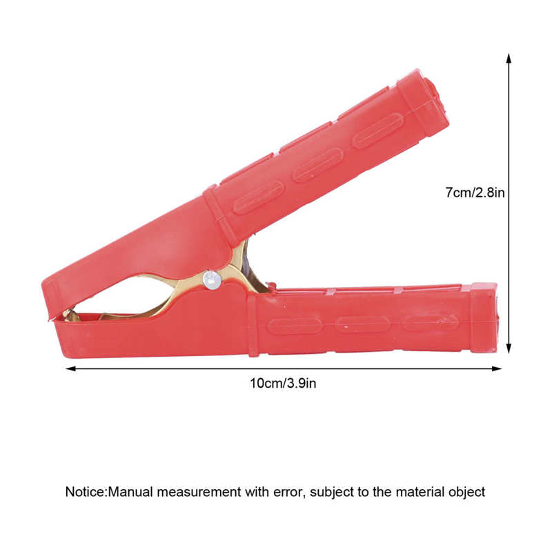 10pcs Battery Cable Clamps 100A Charging Crocodile Clips Pure Copper Vehicle Accessory Wire Cable Clamp Car Tools