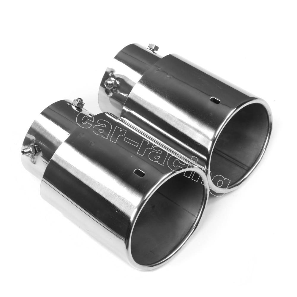 2PCS/set Car Back Exhaust Rear Bumper Exhaust Muffler Tips Muffler Exhaust Pipes Tail End Pipes for MAZDA 8 Year Before