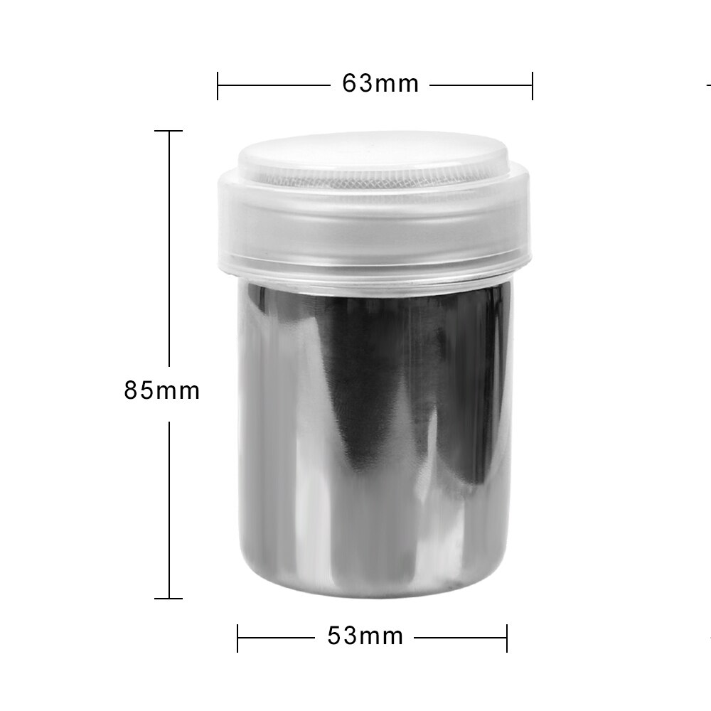 NICEYARD Stainless Steel Salt Pepper Cumin Powder Box With Mesh Duster 200ML Spice Bottle Jars Container Seasoning Box