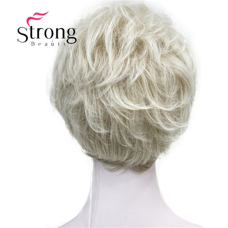 StrongBeauty Dame Frauen Kurze Syntheic Natürliche Welle Perücken Licht Braun Haar Perücke FARBE ENTSCHEIDUNGEN