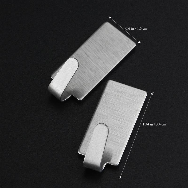 Nuolux 12 Pcs Muursticker Haken Adhesive Rvs Handd... – Grandado