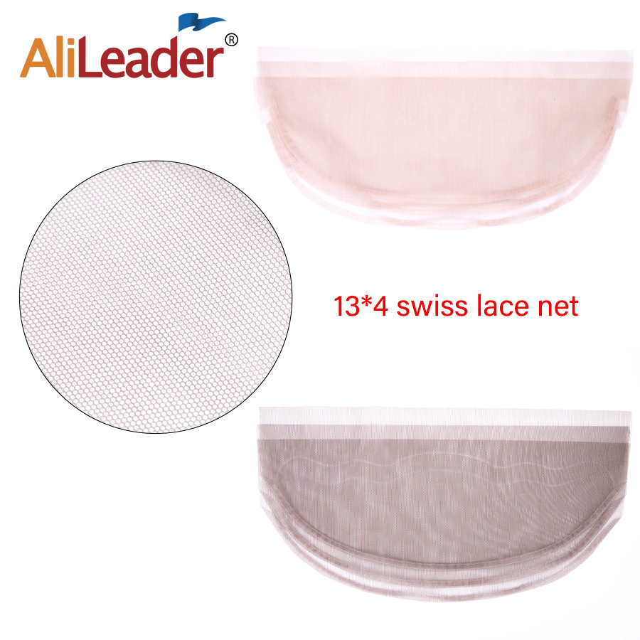 Alileader billig 13*4 schweizisk blonde net forfriskende schweizisk blonde net til parykker frontal blonde paryk hårnet dreadlocks paryk cap tilbehør