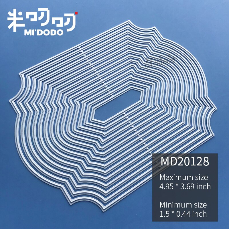 Basic Frame Cutting Dies for Scrapbooking Card Making Midodo Metal Cutting Dies: MD20128