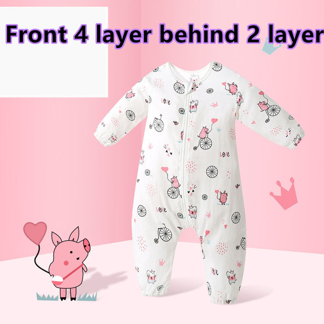 Katoenen Baby Romper Baby Kleding Een Stuk Slaapzak Zomer Unisex Baby Kleding Meisje En Jongen Jumpsuits Slaapzakken: StyleB color6 / S-Height within 85cm